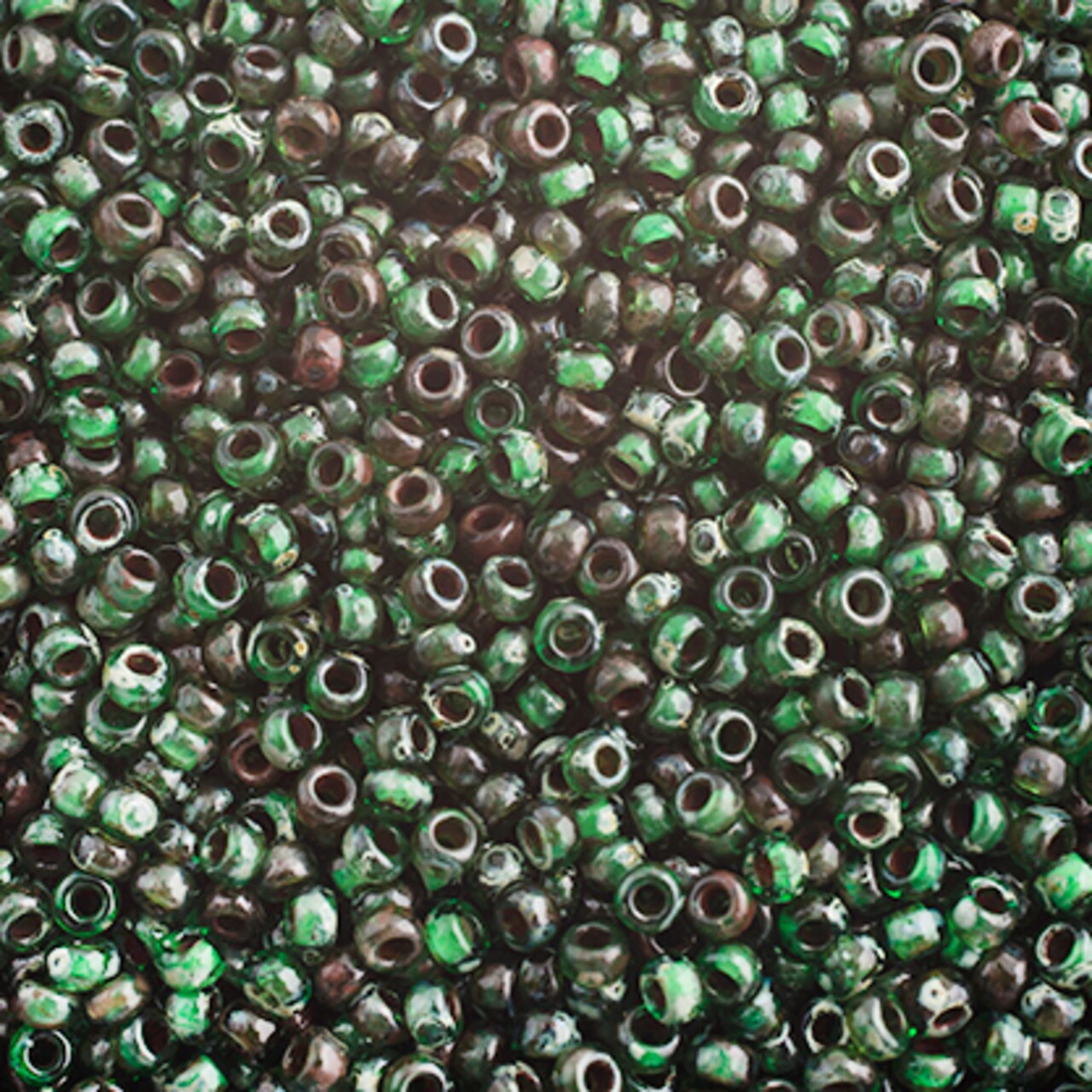 Miyuki 250g Transparent Picasso Round Rocailles Seed Beads, 11/0